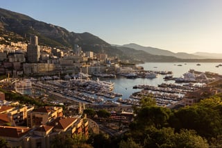 Monte Carlo's harbor in Monaco